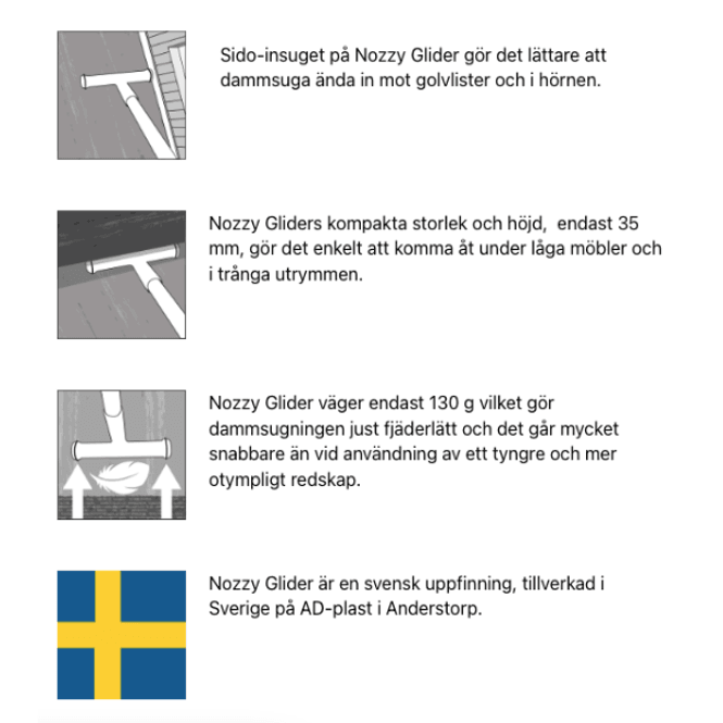 Huvudbild Dammsugarmunstycke NozzyGlider