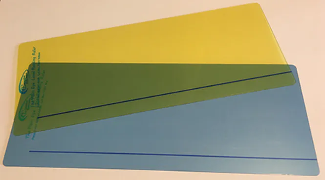 Huvudbild Färgad läslinjal 5 st